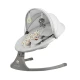 Lehátko pohupujúce s melódiou 2v1 Lumi, do 9 kg, Premium Light Grey Kinderkraft KBLUMI02LGR0000