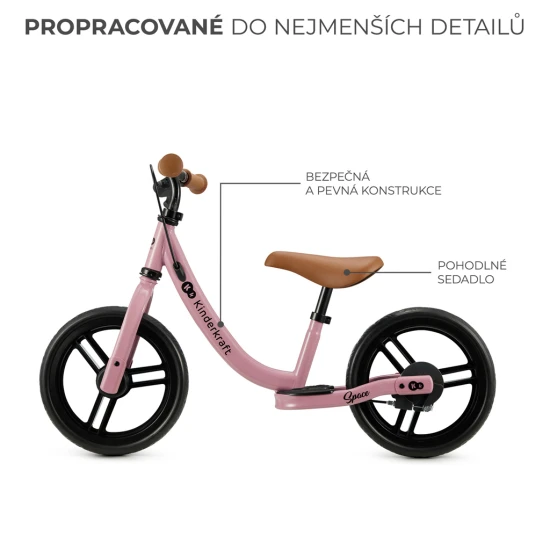 Odrážadlo Space Deep Dark pink Kinderkraft KRSPAC23PNK0000