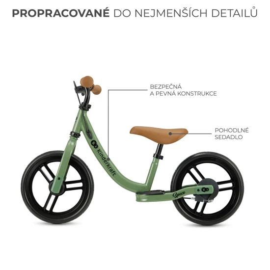 Odrážadlo Space Deep Light green Kinderkraft KRSPAC23GRE0000