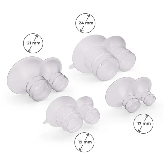 Odsávačka materského mlieka Double Hands-free Gentle Flow Pink Kinderkraft KEGEFL00PNK0000