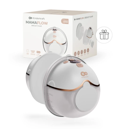 Odsávačka materského mlieka Single Hands-free Mamaflow Gold Kinderkraft KEMAFL00GLD0000