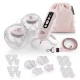 Odsávačka mlieka Double Hands-free Gentle Flow Pink + CHICCO Vložky do podprsenky 30ks Kinderkraft VP-F198231