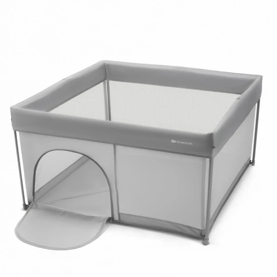 Ohrádka pre deti skladacia Ziki Light Grey Kinderkraft KLZIKI00GRY0000