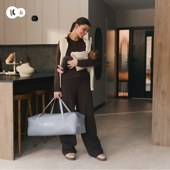 Ohrádka pre deti skladacia Ziki Light Grey Kinderkraft KLZIKI00GRY0000
