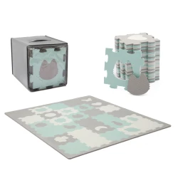 Podložka penová puzzle Luno Shapes 185 x 165 cm Mint, 30ks, Premium