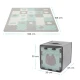Podložka penová puzzle Luno Shapes 185 x 165 cm Mint, 30ks, Premium Kinderkraft KPLUSH00MIN0000