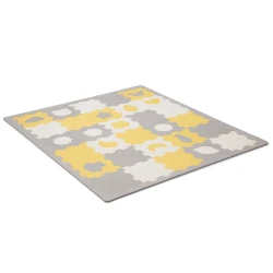 Podložka penová puzzle Luno Shapes 185 x 165 cm Yellow, 30ks, Premium