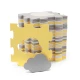 Podložka penová puzzle Luno Shapes 185 x 165 cm Yellow, 30ks, Premium Kinderkraft KPLUSH00YEL0000
