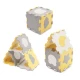 Podložka penová puzzle Luno Shapes 185 x 165 cm Yellow, 30ks, Premium Kinderkraft KPLUSH00YEL0000
