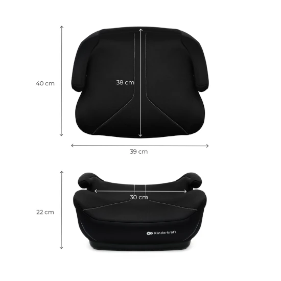 Podsedák I-Boost 2 (125 150 cm) Black Kinderkraft KCIBOO02BLK0000