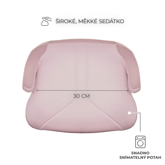 Podsedák I-Boost 2 (125 150 cm) Pink Kinderkraft KCIBOO02PNK0000