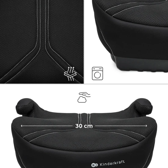 Podsedák I-Boost 2 Pro (125 150 cm) Black Kinderkraft KCIBOO02BLKPR00