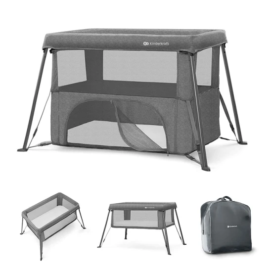 Postieľka cestovná Cami Grey Kinderkraft KLCAMI00GRY0000