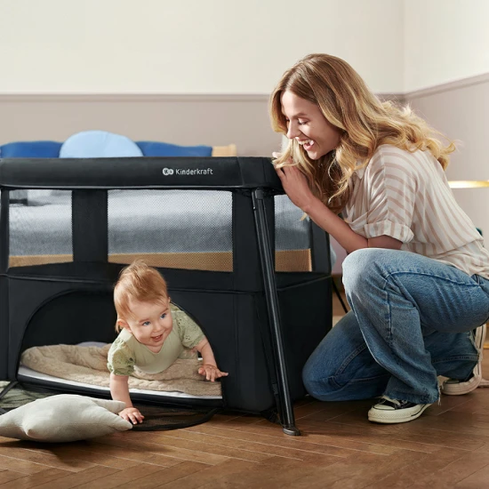 Postieľka cestovná Cami Grey Kinderkraft KLCAMI00GRY0000