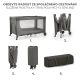 Postieľka cestovná Joy 2 Dark grey Kinderkraft KLJOY02DGR00000