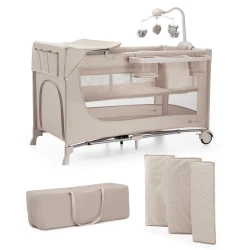 Postieľka cestovná Joy 2 s doplnkami Beige