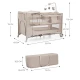 Postieľka cestovná Joy 2 s doplnkami Beige Kinderkraft KLJOY02BEG000AC