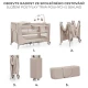 Postieľka cestovná Joy 2 s doplnkami Beige Kinderkraft KLJOY02BEG000AC
