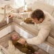 Postieľka cestovná Leody Up Beige s príslušenstvom Kinderkraft KCLEODUPBEG00AC