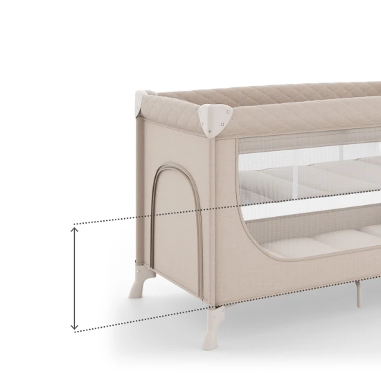 Postieľka cestovná Leody Up Beige Kinderkraft KCLEODUPBEG0000