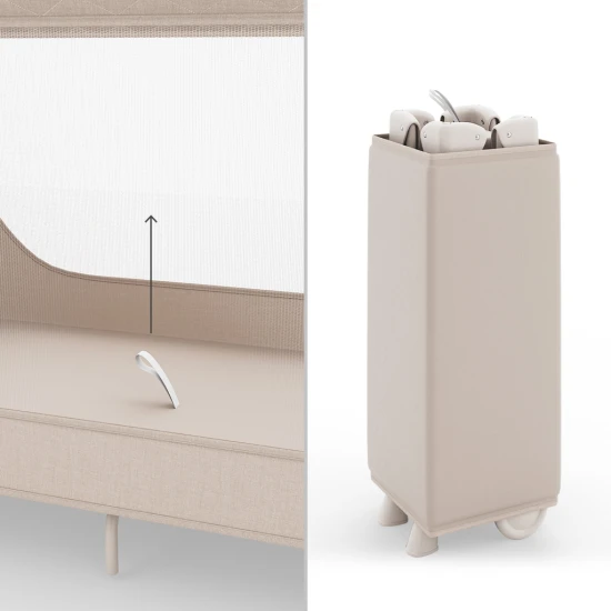 Postieľka cestovná Leody Up Beige Kinderkraft KCLEODUPBEG0000