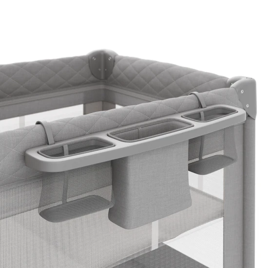 Postieľka cestovná Leody Up Grey s príslušenstvom Kinderkraft KCLEODUPGRY00AC