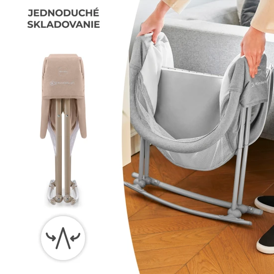 Postieľka detská 3v1 Lovi Beige Kinderkraft KKLLOVIBEG0000