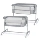 Postieľka detská polohovateľná Nestee Up2 Full Light Grey Kinderkraft KLNEE002LGRF000