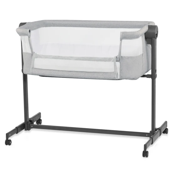 Postieľka detská polohovateľná Nestee Up2 Light Grey Kinderkraft KLNEE002LGR0000