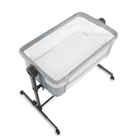 Postieľka detská polohovateľná Nestee Up2 Light Grey Kinderkraft KLNEE002LGR0000