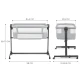 Postieľka detská polohovateľná Nestee Up2 Light Grey Kinderkraft KLNEE002LGR0000