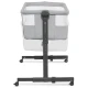Postieľka detská polohovateľná Nestee Up2 Light Grey Kinderkraft KLNEE002LGR0000