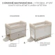 SELECT Postieľka cestovná Moon Dream Beige Kinderkraft KLMODR00BEG3000