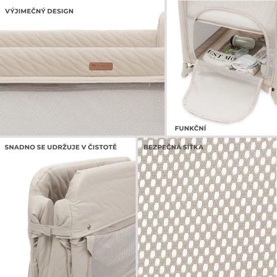 SELECT Postieľka cestovná Moon Dream Beige Kinderkraft KLMODR00BEG3000