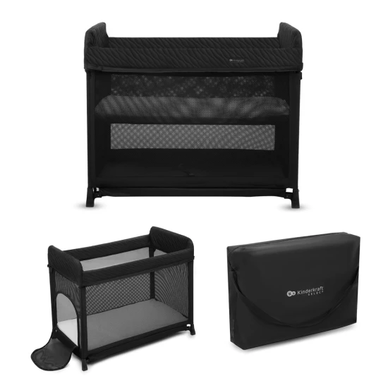 SELECT Postieľka cestovná Moon Dream Black Kinderkraft KLMODR00BLK3000