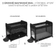 SELECT Postieľka cestovná Moon Dream Black Kinderkraft KLMODR00BLK3000