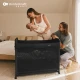 SELECT Postieľka cestovná Moon Dream Black Kinderkraft KLMODR00BLK3000