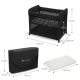 SELECT Postieľka cestovná Moon Dream Black Kinderkraft KLMODR00BLK3000