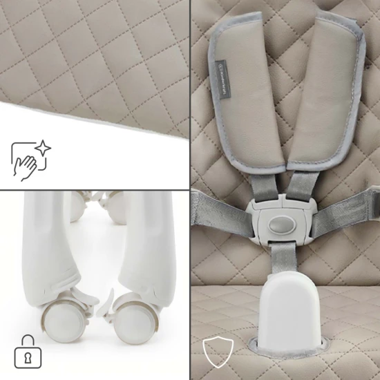 Stolička jedálenská 3v1 Tulo Beige Kinderkraft KHTULO00BEG0000
