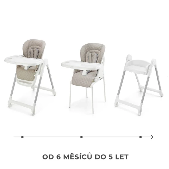 Stolička jedálenská 3v1 Tulo Beige Kinderkraft KHTULO00BEG0000