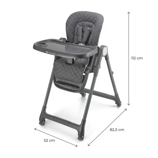 Stolička jedálenská 3v1 Tulo Grey Kinderkraft KHTULO00GRY0000