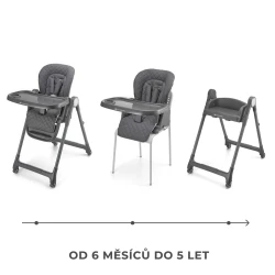 Stolička jedálenská 3v1 Tulo Grey