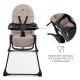 Stolička jedálenská Binci Beige Kinderkraft KHBINC00BEG0000
