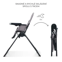 Stolička jedálenská Binci Grey