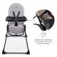 Stolička jedálenská Binci Grey Kinderkraft KHBINC00GRY0000