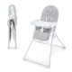 Stolička jedálenská Binci Light Grey Kinderkraft KHBINC00LGR0000