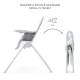 Stolička jedálenská Binci Light Grey Kinderkraft KHBINC00LGR0000