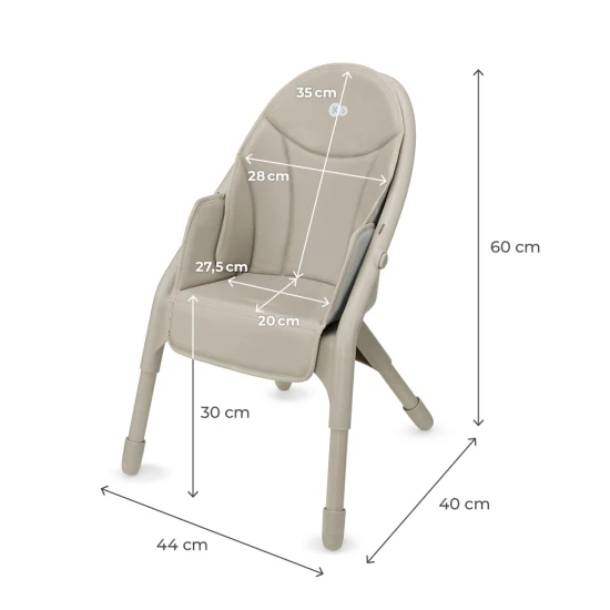 Stolička jedálenská Dinnly 2v1 Beige Kinderkraft KHDINN00BEG0000