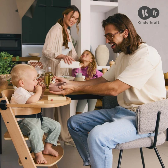 Stolička jedálenská Enock Black Kinderkraft KHENOC00BLK0000