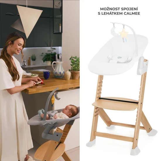 Stolička jedálenská Enock Black Kinderkraft KHENOC00BLK0000
